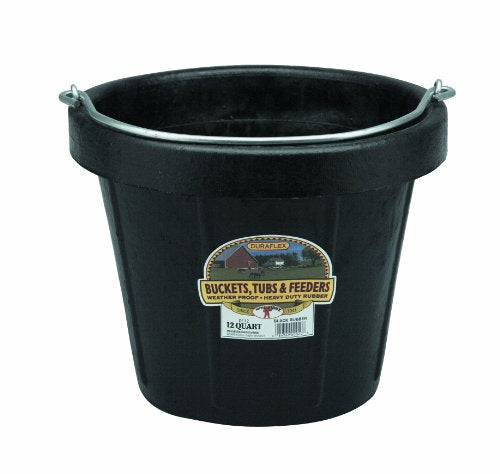 Little Giant® Rubber Pail | All-Purpose Heavy Duty Rubber | Water Bucket | 12 Quarts - size: 12 quart