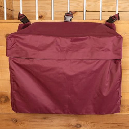 Schneiders Stall Front Large Horsewear Bag II | Durable 600D Polyester | Teflon Coated | Extra Large Capacity | Secure Fastening | Color Burgundy - color: Burgundy