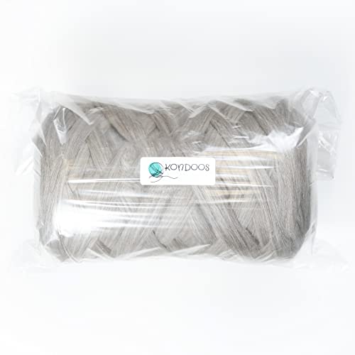 8 lb XXL Natural Color un-Dyed Wool roving Bulk knittting Projects Spinning Felting Blankets and Tapestry (Gray 8 lb) - color: Sand, size: 8 lb