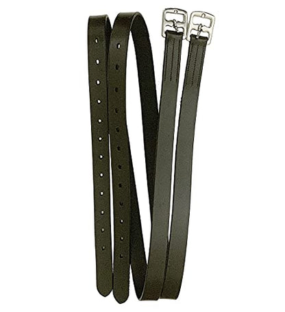 Majestic Ally Genuine Leather English Stirrup Leather (Pair) - color: Brown, size: 54 us