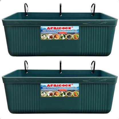 Large Feed Trough and Goat Feeder - 2 Pack Hanging Feeder with Clips, Waterer Bucket, Fence Feed Trough, Goat Supplies, 10 Quart - color: Cyan