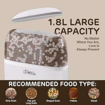 iPettie Smart WiFi Hanging Cage Feeder, Remote & Portion Control, 62oz