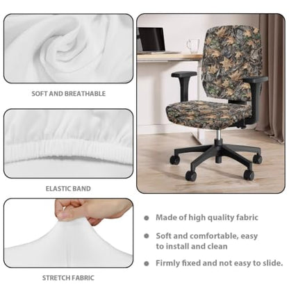 Camo Tree Chair Covers with Arms Flexible Elastic Chair Cover - color: Camo Tree