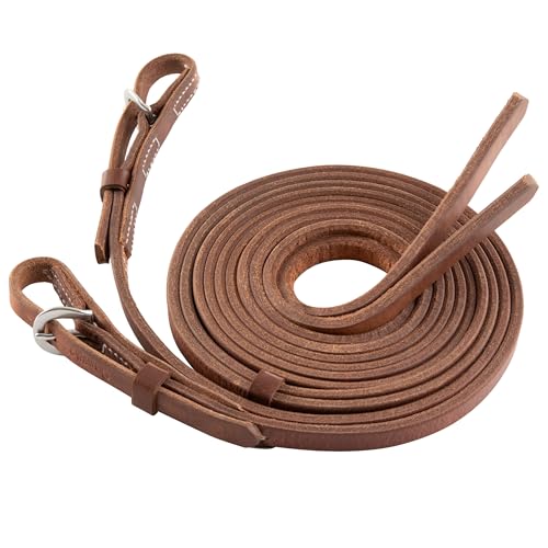 Weaver Leather Stacy Westfall ProTack Oiled Split Rein - size: 5/8-Inch x 8-Feet
