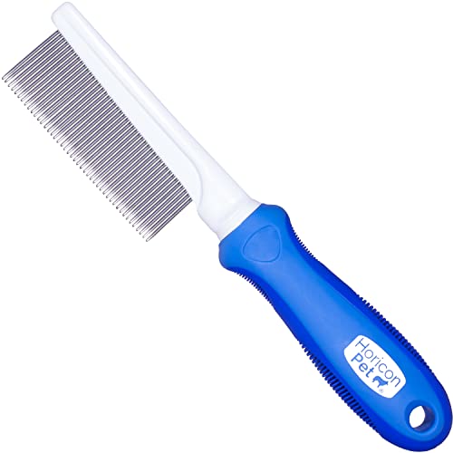 45 Pin Face & Finishing Comb With Stainless Steel Metal Teeth - Dogs, Cats & Small Animals for Removing Matted Fur, Knots & Tangles - style: 45 Pin Comb - Long