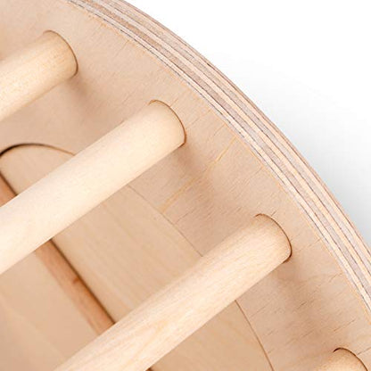andwe Rabbit Hay Feeder Wooden Food Feeding Rack Easy to Fill