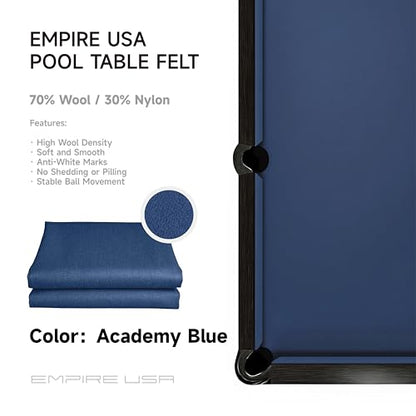 Championship - Invitational Felt w/Teflon - 7/8/9ft - color: Academy Blue, size: 7ft