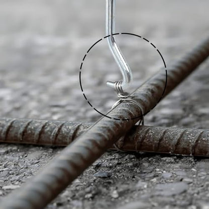 10 Pack Rebar Wire Twister, Pull Tie Twister Tool with Ergonomic Wooden Handle, Concrete Metal Wire Twisting Fence Tool for Fence Twisting