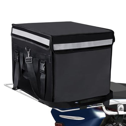 TooCust Large Insulated Food Delivery Bag with Fixed Base and Internal Frame, XXXL 20.5" x 16" x 16", Commercial Pizza Delivery Bag w/Divider, Waterproof & Foldable Catering Bag Food Deliveries, Black - color: Black, size: XXXL-20.5" x 16.5" x 16.5"