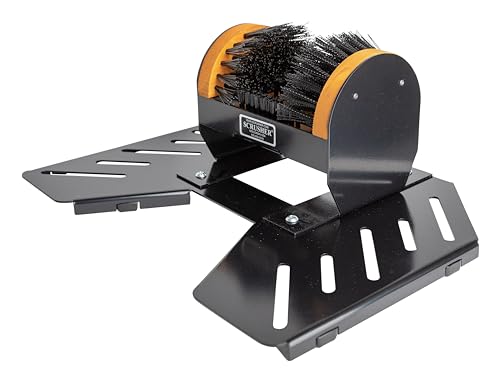 Deluxe Scrusher with Portable Base No Mounting Outdoor Boot Scrubber Brush - style: Deluxe with Base