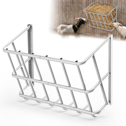Hay Feeder for Goats,20 Gallons Livestock Feeder - size: 27INCH