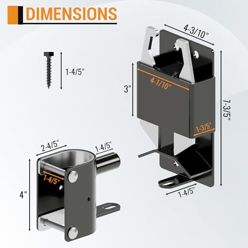 2 Way Farm Gate Latch Heavy Duty Lockable Livestock Gate Latch, 1 Pack