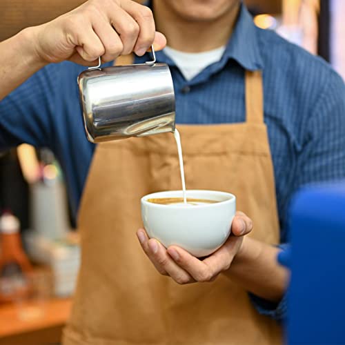 Stainless Steel Milk Frothing Pitcher With Lid 350ml