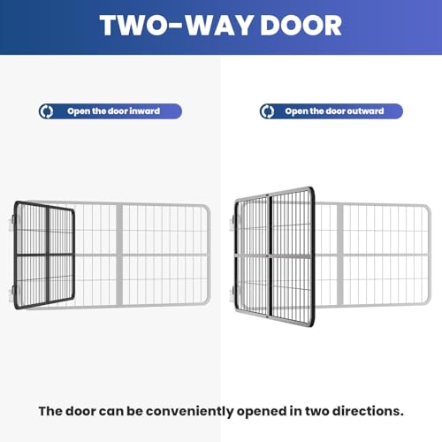 Heavy Duty Steel Horse Stall Gate, 48" W x 24" H Essential Horse Stall Guard, Fit Standard Barn Doorways for Barns or Horses Accessories