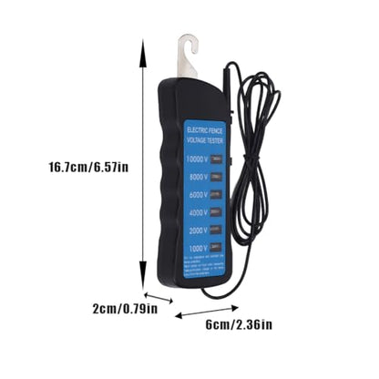 Joyzan Electric Fence Tester, Voltage Meter Fault Finder 6 Neon Indicator