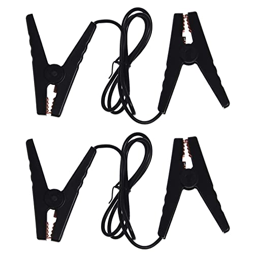 Farm Electric Fence Jump Leads, 4Clip+2wire - style: 4Clip+2wire