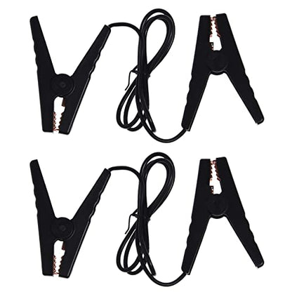 Farm Electric Fence Jump Leads, 4Clip+2wire - style: 4Clip+2wire