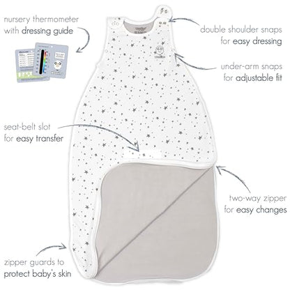 Woolino 4 Season Ultimate Baby Sleep Sack, Merino Wool Baby Sleeping Bag, Organic Cotton Outer, Adjustable 2-24 Months Size Fits Infants & Toddlers - Strawberry - color: Strawberry