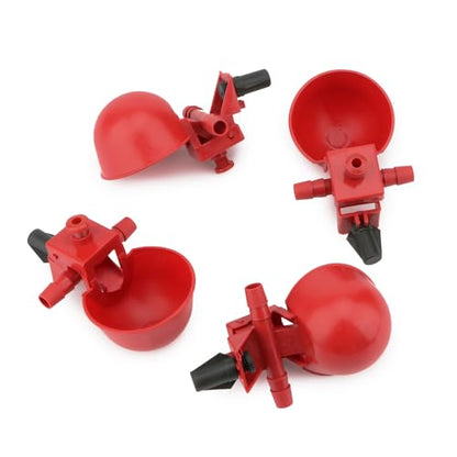 Wontee Chicken Waterer Cups 10PCS Automatic Poultry Water Feeder for Chicks Turkeys Ducks Goose Quail