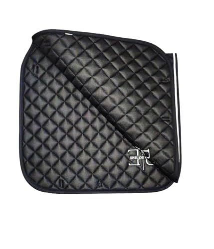 Horse Saddle Pad - Dressage Saddle Pad with Breathable Coolmesh, Black, Durable Quilted Design Saddles & Over