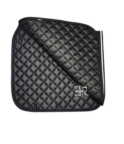 Horse Saddle Pad - Dressage Saddle Pad with Breathable Coolmesh, Black, Durable Quilted Design Saddles & Over