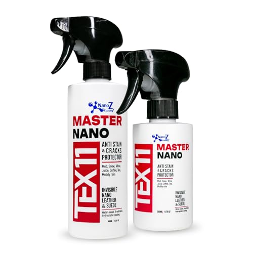 Eco-Friendly Nano Leather & Suede Protector Spray – Water-Based Hydrophobic Waterproof & Stain Repellent for Boots, Shoes, Jackets, Bags, Furniture & Car Seats – Invisible Protection (13.52 fl.oz) - size: 400 ml