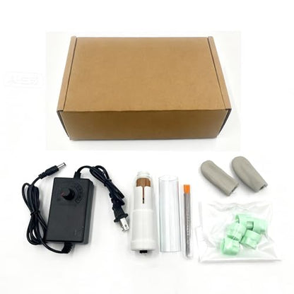 Electric Felting Needle Machine, Wool Felting Tool, 1-7 Needles with Speed Control, Easy Needle Change, for Quick Felting, DIY Wool Painting and Felted Craft Work - color: White