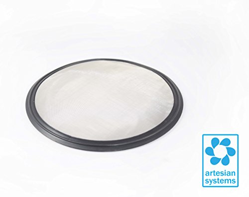 100 Micron VITON/FKM Tri Clamp Screen Filter Gasket 316L (100Uf Micron/150Mesh) Stainless Steel Pharmaceutical Grade Filter Mesh. VITON with & FDA Certification (4") - size: 4 Inch