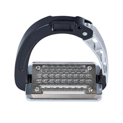 Acavallo Alupro Junior Stirrups, One Size, Black, Set of 2 - color: Black Grey