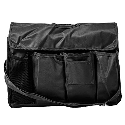 Dura-Tech X-Large Universal Grooming Tote | Color Black | Ample Storage for Grooming Essentials | Keeps Items Clean with Dust Cover | Non-Collapsing Inside Pockets | Adjustable Shoulder Strap - color: Black