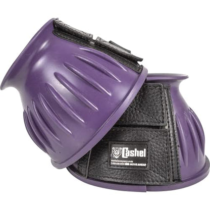 Cashel Rubber Horse Bell Boots Purple L