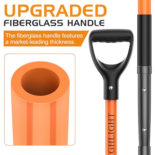 HIGHLIGHT Pitch Fork Pitchfork,10-Tine Wide 45Inch Fiberglass Manure Fork