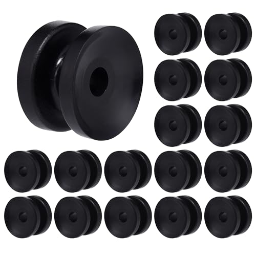 Donut Corner Post Electric Fence Insulators, Black, 40 - color: black, size: 40
