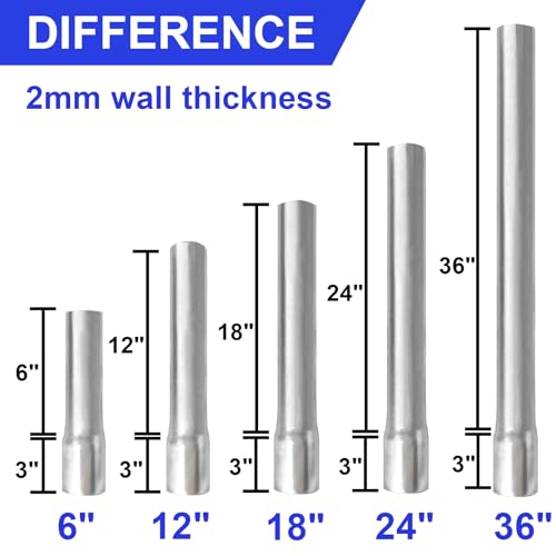 2 Pack 2-3/8" OD Metal Post Extender, 12" Fence Post Extension Height, Hot-dip Galvanized Steel, Includes Screws and Caps - size: 2-3/8 in dia x 12 in