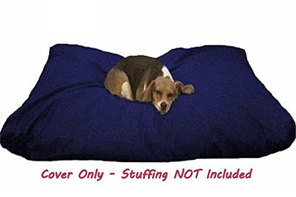 Dogbed4less DIY Durable Blue Denim Pet Bed External Duvet Cover and Waterproof Internal Case for 47"X29"X4" Extra Large Dog Bed - Replacement Covers only - size: 47"X29"X4" Extra Large