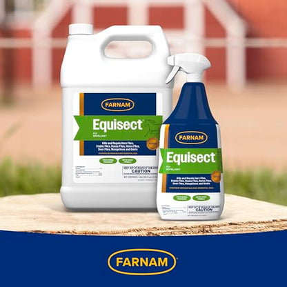 Farnam Equisect Water-Based Botanical Fly Repellent for Horses, 32 oz - size: 32 Fl Oz (Pack of 1)