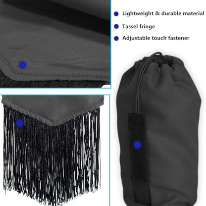 Horse Tail Bag-Waterproof and Durable, Hook and Loop Design Horse Tail Guard,Protects Horse's Tail from Dirt, Breakage and Insects (Black) - color: Black