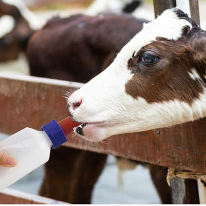 2 Pack Calf Nursing Bottle 500ml, Livestock Feeding Bottle for Orphaned - size: 500ml