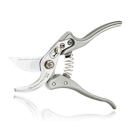 TONMA 8.1" Pruning Shears, Made in Japan, Garden Scissors & Clippers, TP-1 | 1" Cut Capacity, Heavy-Duty Bypass Pruning Shears for Gardening, Japanese Hand Pruners Loppers with Ergonomic Comfort Handles - size: 8.1 inches