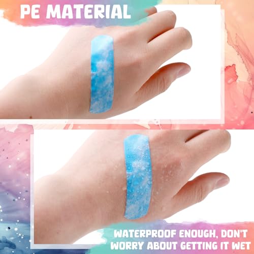 Panelee 120 Pcs Kids Bandages Bulk Waterproof Flexible, Colorful Style - style: Colorful Style