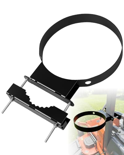 5 Gallon Bucket Holder, Heavy Duty Mount Bracket for Tractor UTV Lawn Mower - style: Round 5 Gallon Bucket Holder