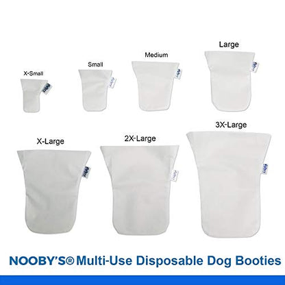 Wound Recovery Dog Boots 8-Pack by Nooby's. Protects Wounds, Bandages and medications. Medical Dog Booties for Maximum Protection Indoors and During Short Walks. (XL: 4.5" - 5.5" Width) - size: XL: Width 4.5" - 5.5"