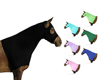 Comfort Stretch Lycra Sleazy Slicker Horse Hood Neck Cover