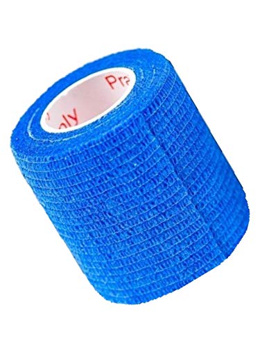 2 Inch Self Adhesive Bandage Wrap & Athletic Tape - 24Pk, Blue - color: Blue, size: 24 Rolls