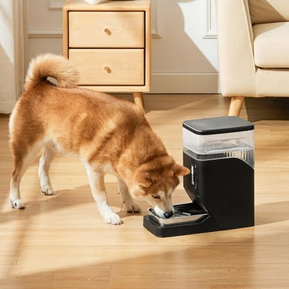 ZOMISIA 2.1 Gallon Gravity Dog Water Dispenser with Stainless Steel Bowl - color: Grey, size: 8L