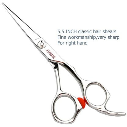 KINSARO Hair Cutting Scissors Professional 5.5 inch 440c Shears - size: 5.5 Inch