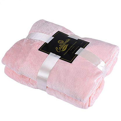 Catalonia Wearable Blanket with Sleeves for Women & Men, Fleece Wrap Throw - color: Pink
