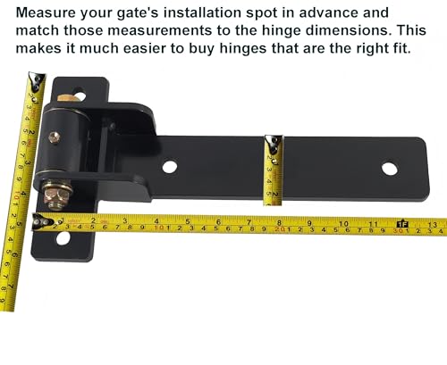 13" Heavy Duty Gate Hinges,900 Lbs Capacity,180° or 90° Smooth Open