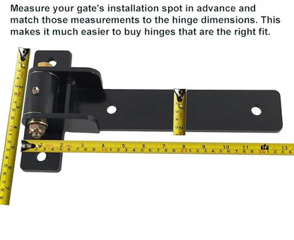 13" Heavy Duty Gate Hinges,900 Lbs Capacity,180° or 90° Smooth Open