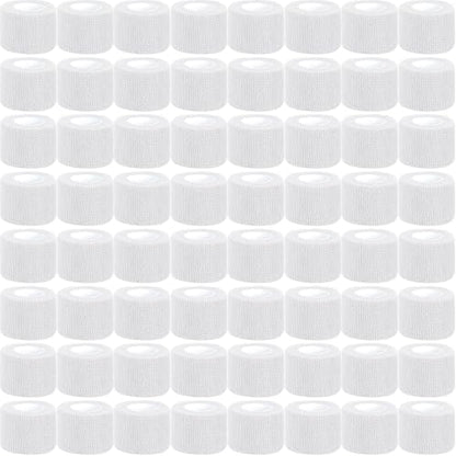 120 Pack White Vet Wrap Cohesive Bandage, 2 Inch x 5 Yards Self Adhesive Elastic Wrap Bulk, Breathable Bandage Tape for Dogs, Pets, Horses, Sports, Wrist, Ankle & First Aid